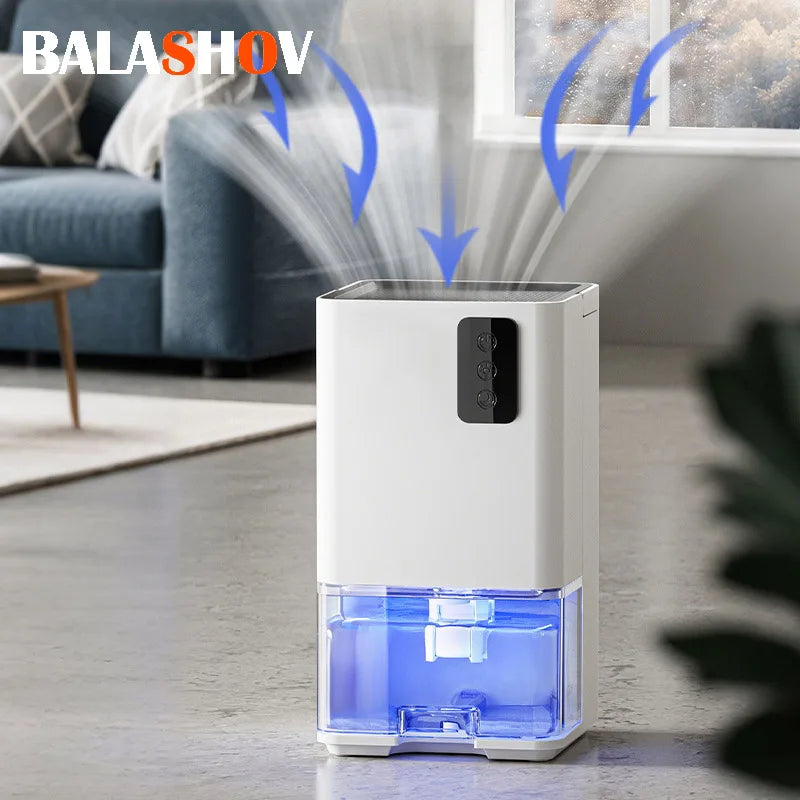 BALASHOV Portable Dehumidifier for Home, Office & RV | 36W Portable Dehumidifier Axl WHITE US Plug