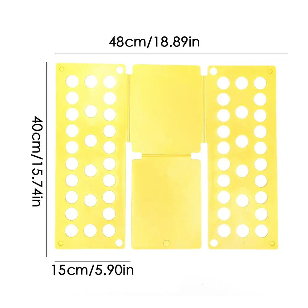 T-Shirt Folding Board – Fast Foldable Clothes Laundry Organizer Clothes Folding Board Axl Yellow