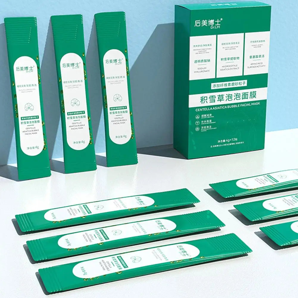 Centella Asiatica Bubble Face Mask – Pore Minimizing 12 Pack Bubble Face Mask Axl