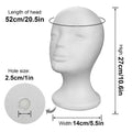 Foam Mannequin Head for Wigs, Hats & Headphone Display Mannequin Wig Head Axl White