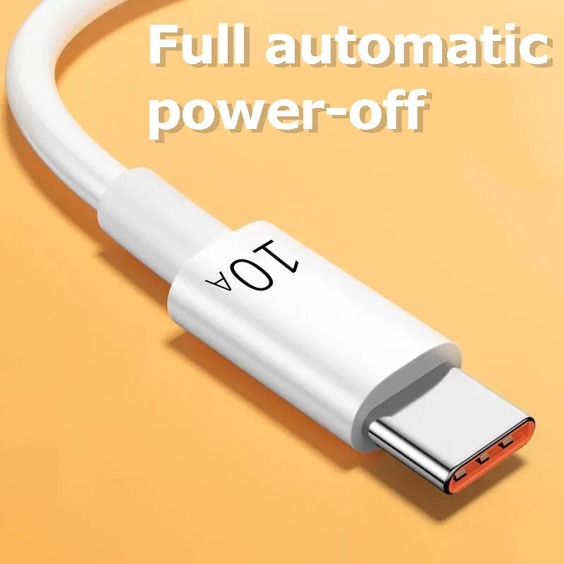 120W USB-A to USB-C Fast Charging Cable 0.3M–2M | White USB-C Charging Cable Axl