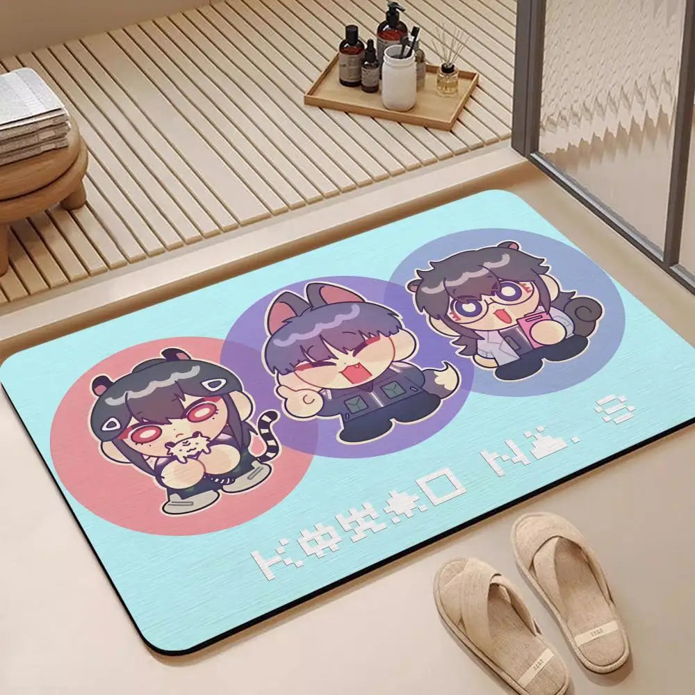 Kaiju No. 8 Anime Diatomite Bath Mat – Quick Dry Non-Slip Diatomite Bath Mat Axl