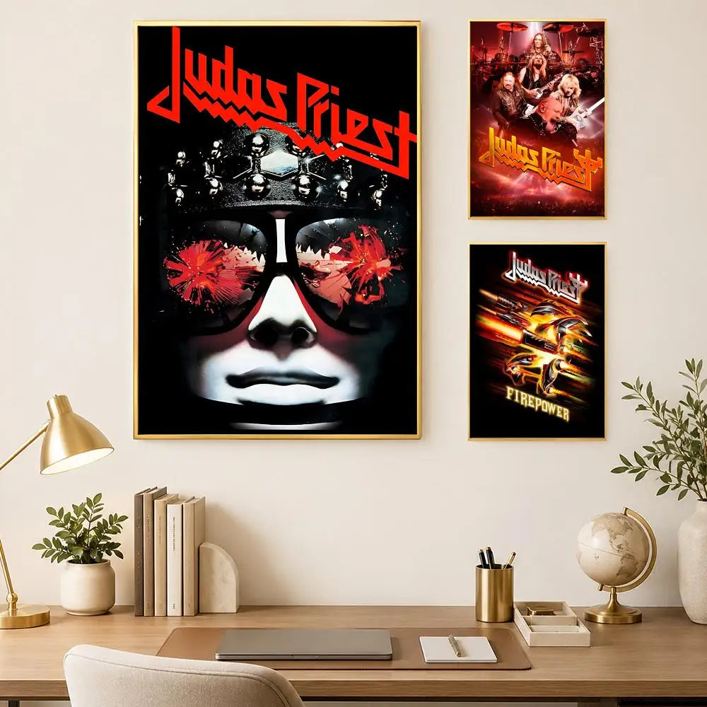 Judas Priest Album Poster – Self-Stick HD Waterproof Wall Art Wall Art Poster Axl
