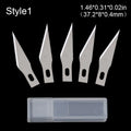 5-Piece Metal Craft Knife Set – 17 Stainless Steel Blade Styles Craft Knife Set Axl 1