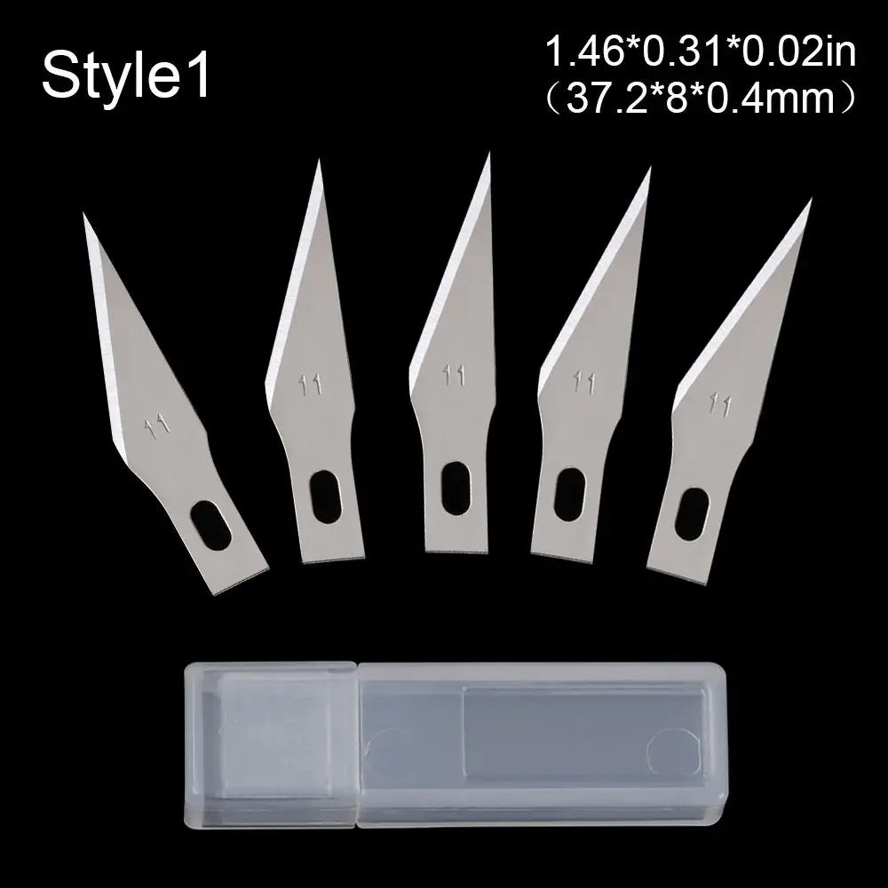 5-Piece Metal Craft Knife Set – 17 Stainless Steel Blade Styles Craft Knife Set Axl 1