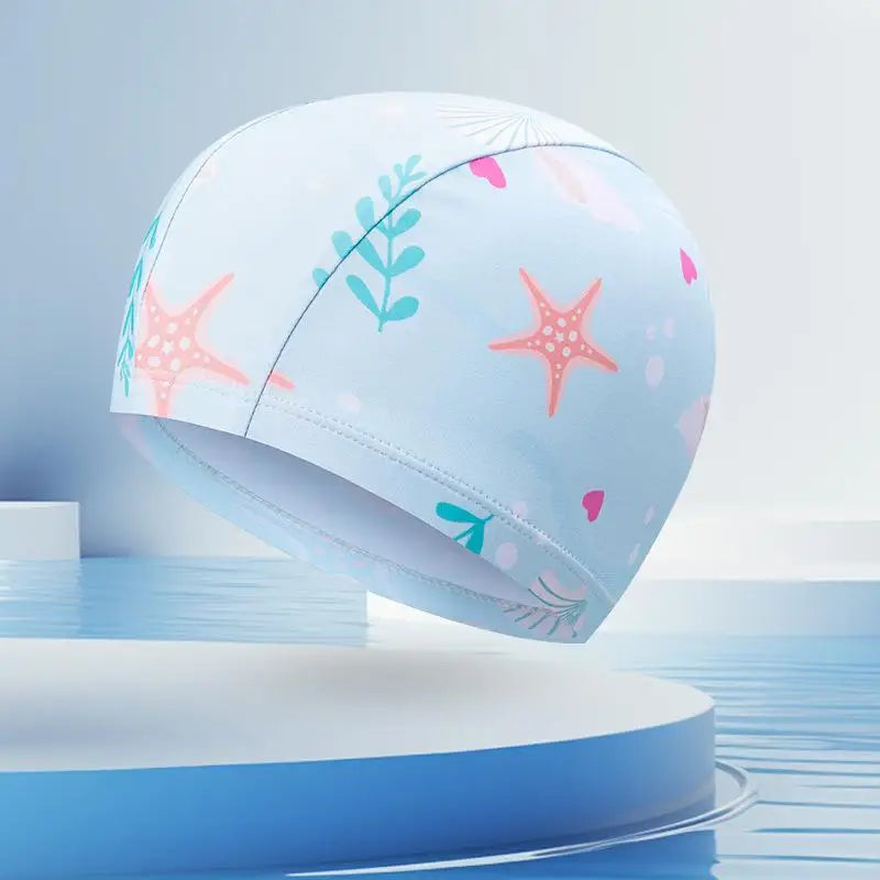 Kids Cartoon Swim Cap – Waterproof High-Elastic Silicone Hat Kids Swim Cap Axl A2