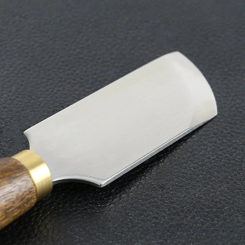 Sandalwood Leather Cutting Knife – D2 Steel DIY Leathercraft Tool Leather Craft Knife Axl