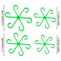 4-Piece Plant Stem Support Set – Climbing Plant Stake Holder Plant Stem Support Axl Green