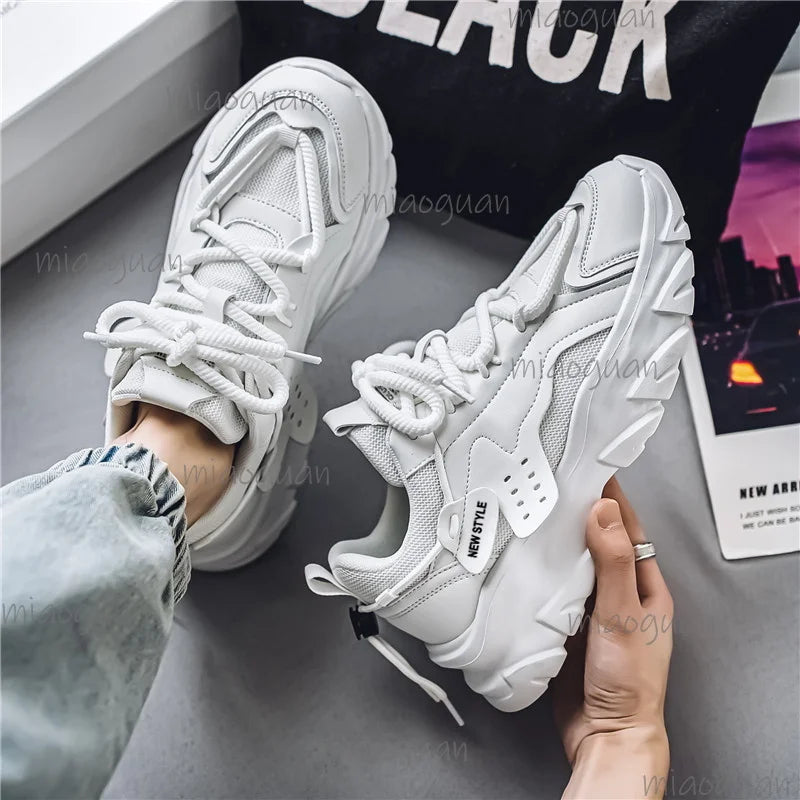 Men's Breathable Thick-Sole Casual Sneakers | All-Season Men's Casual Sneakers Axl