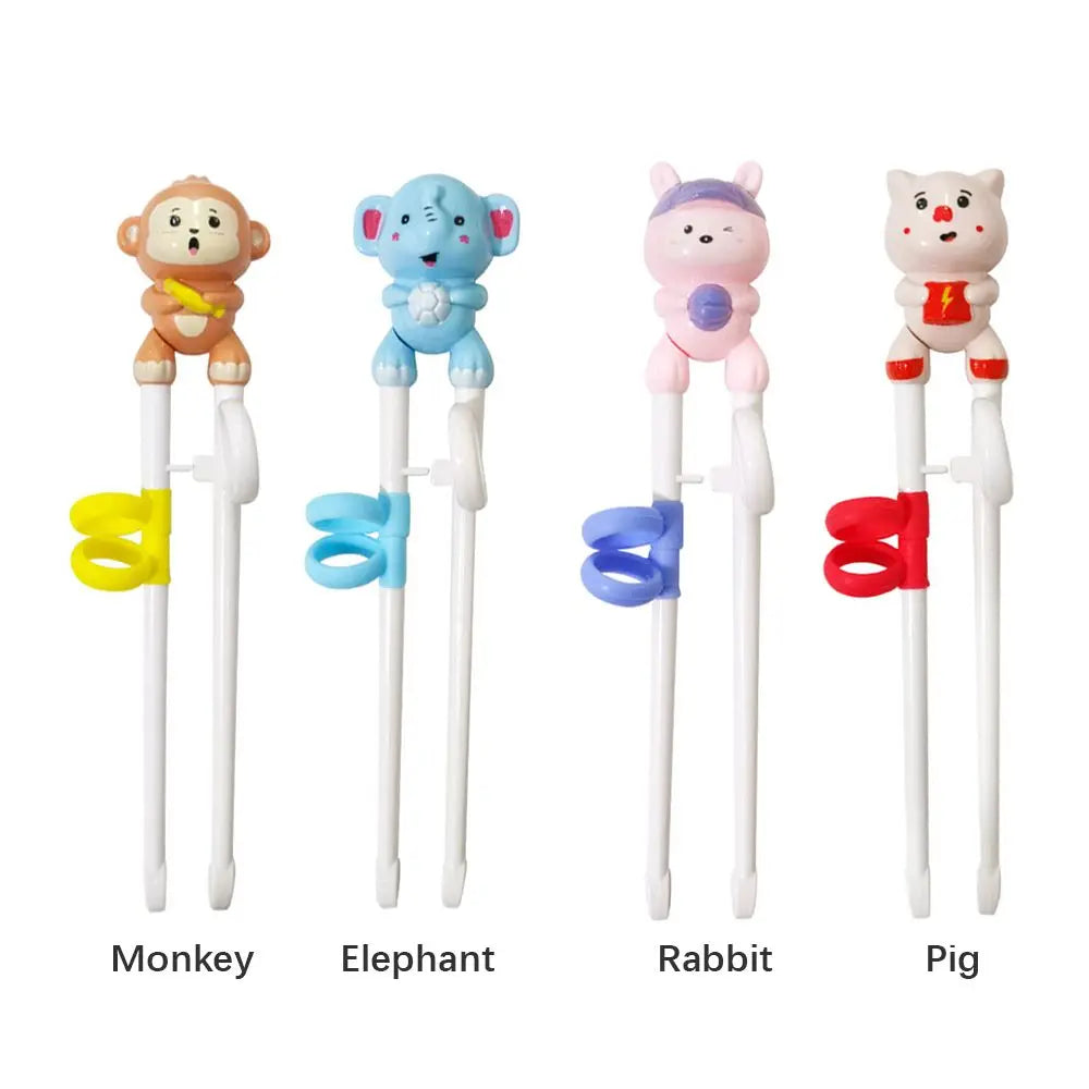 Kids Training Chopsticks – Cartoon Animal Beginner Set Kids Training Chopsticks Axl