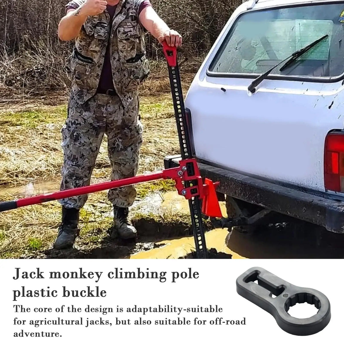 High Lift Jack Handle Grip – Farm Jack Monkey Pole Accessory Jack Handle Grip Axl