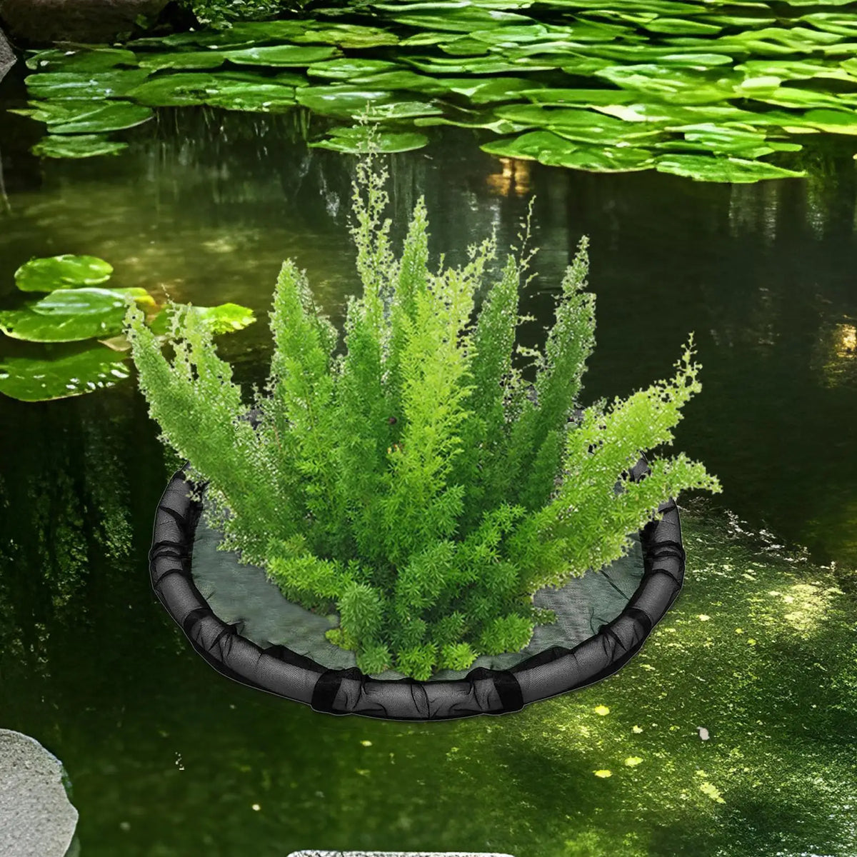 Floating Plant Barrier – Fine Mesh Circular Pond Protector Pond Plant Barrier Axl