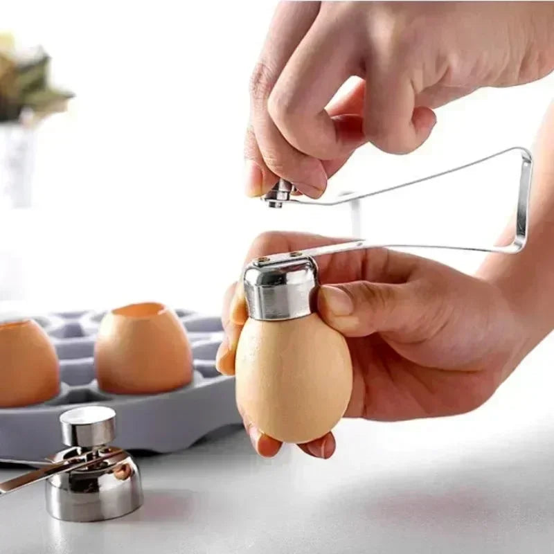 Stainless Steel Egg Topper Cutter – Clean Shell Opener Tool Egg Topper Cutter Axl