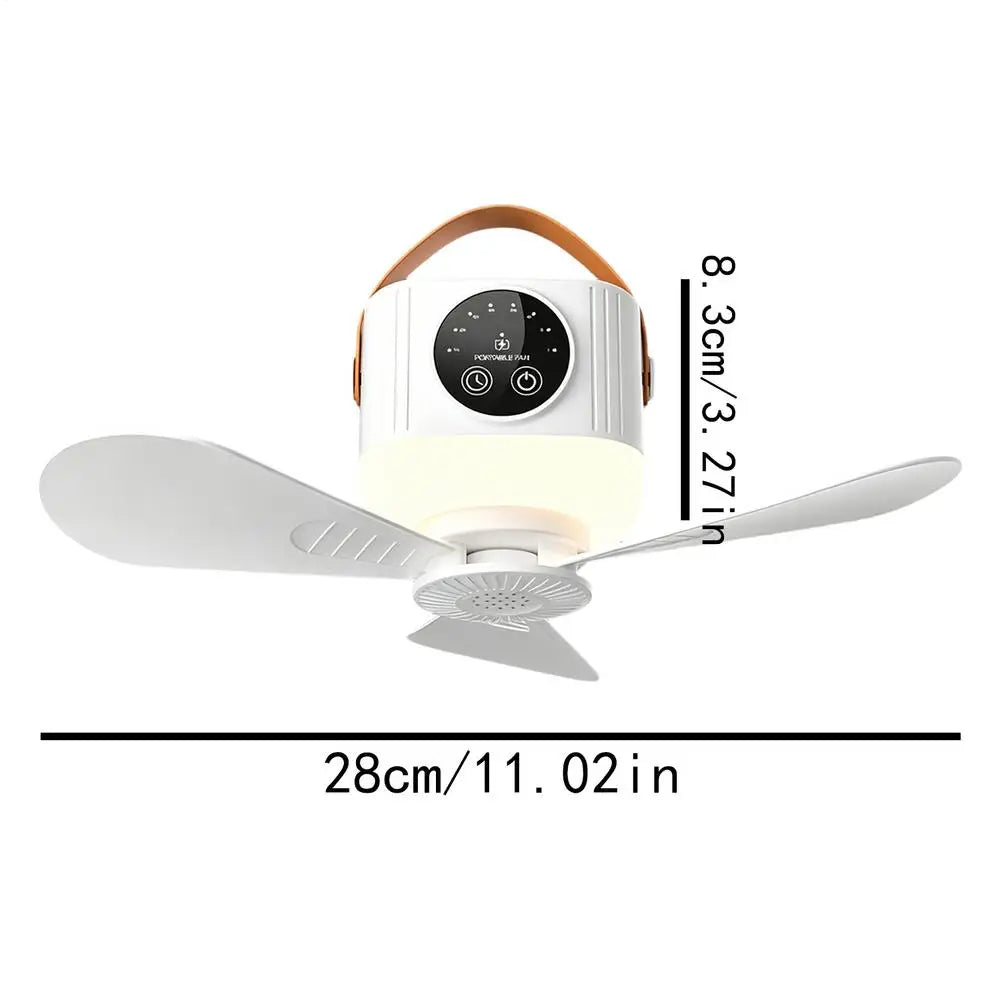 Rechargeable Hanging Ceiling Fan 7200mAh | Camping & Travel Portable Ceiling Fan Axl 1pcs