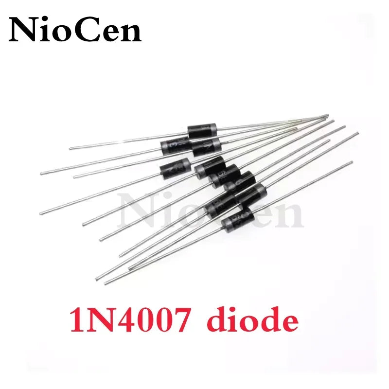 100pcs 1N4007 Rectifier Diode 1A 1200V DO-41 DIP – NioCen Rectifier Diode Pack Axl