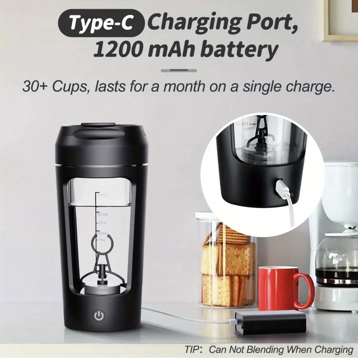 BALASHOV 500ml Electric Protein Shaker Bottle | USB-C Mixer Electric Shaker Bottle Axl
