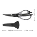 PLYS Heavy-Duty Kitchen Shears – Stainless Steel Bone Scissors Kitchen Bone Shears Axl black