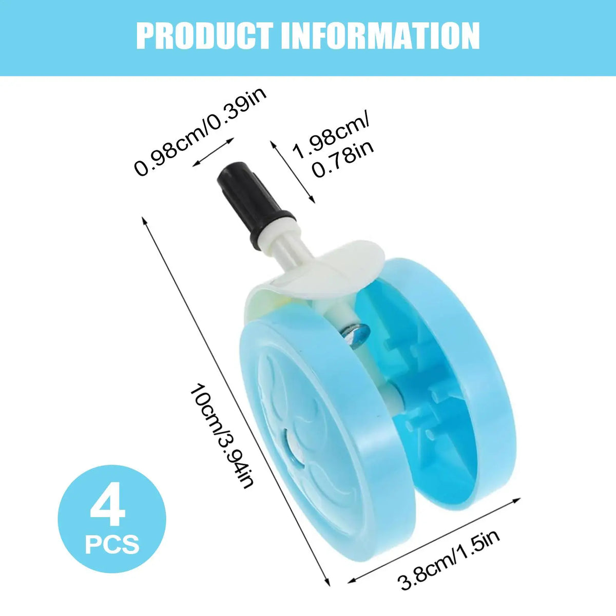 4-Pack Silent Stroller Replacement Wheels – Pushchair Casters Stroller Replacement Wheels Axl