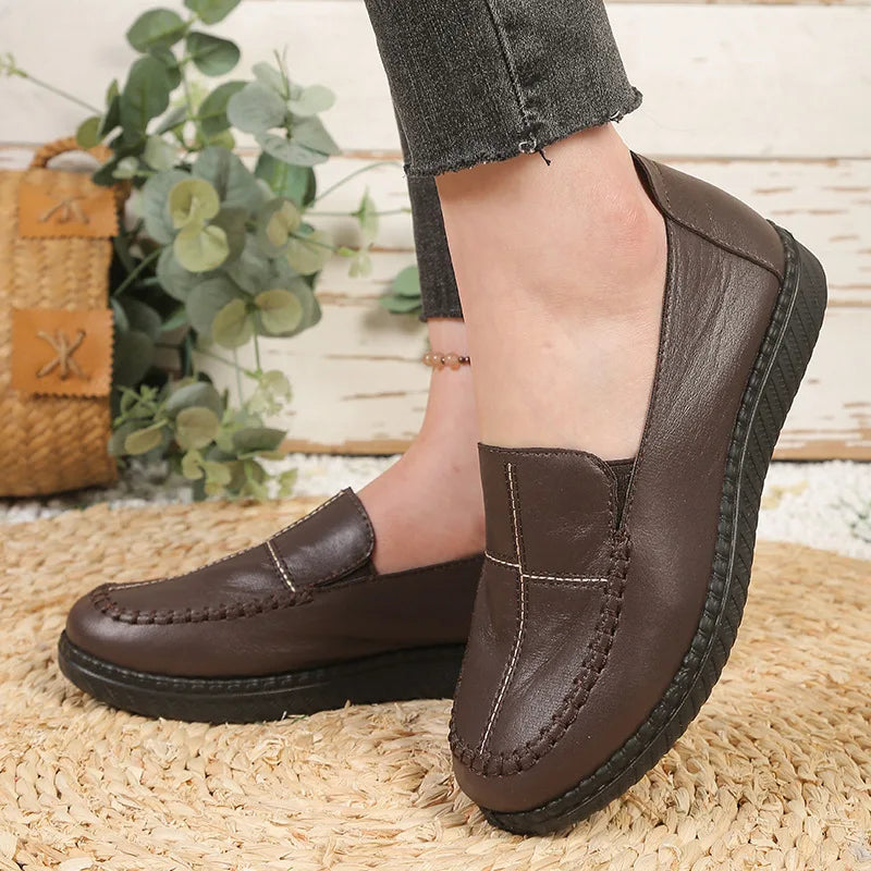 YBQJOO Women's Slip-On Loafers – Lightweight Casual Flat Shoes Women's Flat Loafers Axl
