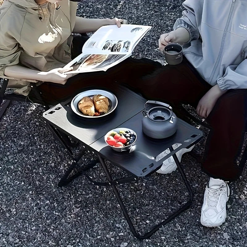 Portable Folding Camping Table – Stainless Steel Outdoor Folding Camping Table Axl