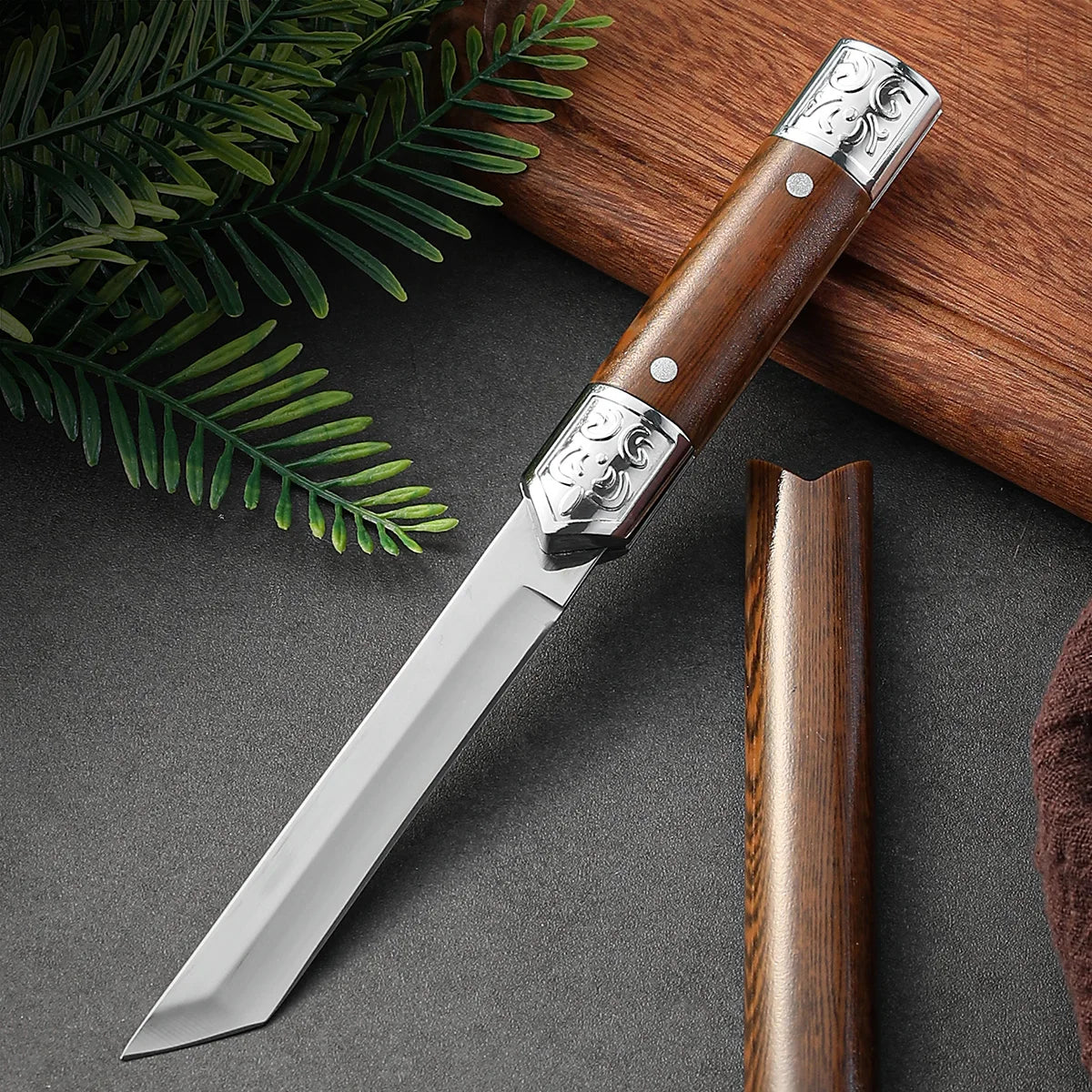 SHENJIU Carved Stainless Steel Portable Utility Knife Utility Knife Axl