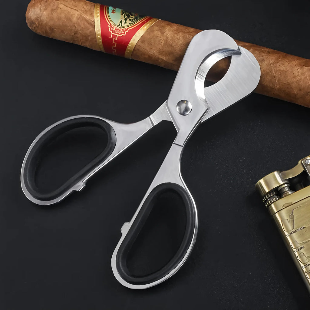 Stainless Steel Double Blade Cigar Scissors – Sharp Cutter Cigar Scissors Axl Cigar Scissors