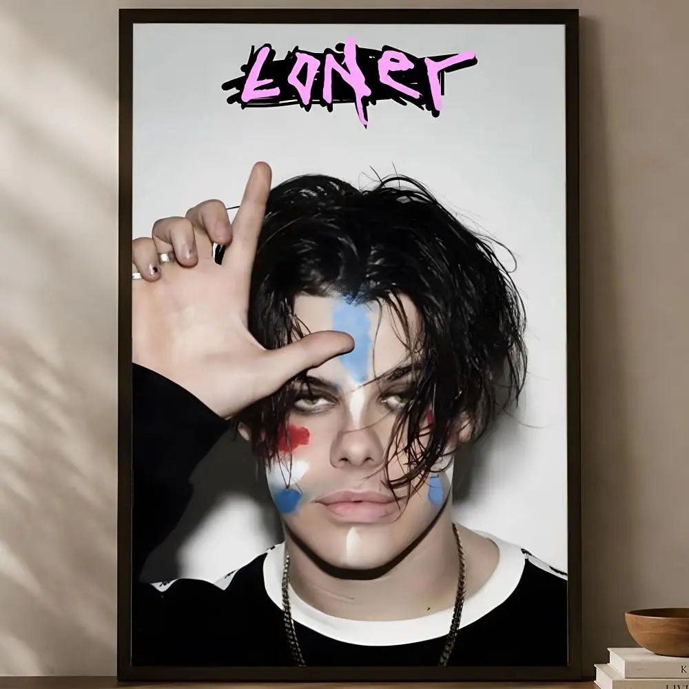 Yungblud HD PVC Self-Stick Wall Poster – Waterproof Decor Wall Art Poster Axl