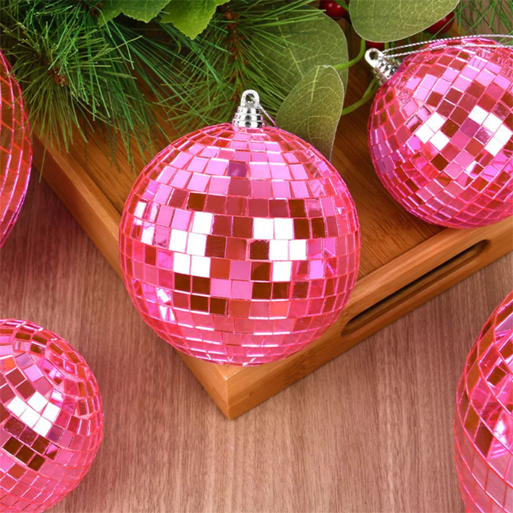 12 Pcs Mini Mirror Disco Balls 3cm – Silver Glass Party Decor Mirror Disco Balls Axl