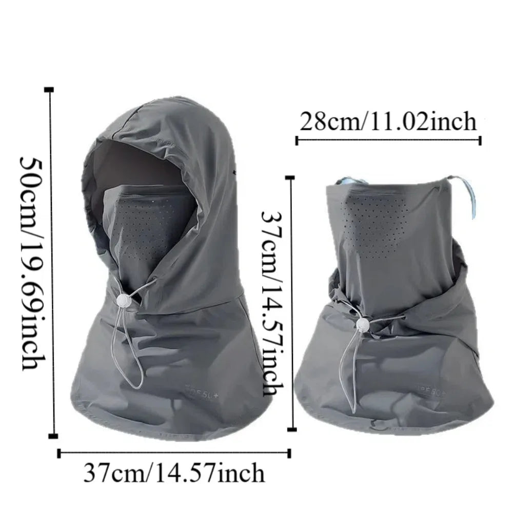 UV Protection Ice Silk Balaclava Hat – Full Face Sun Cover Balaclava Sun Hat Axl