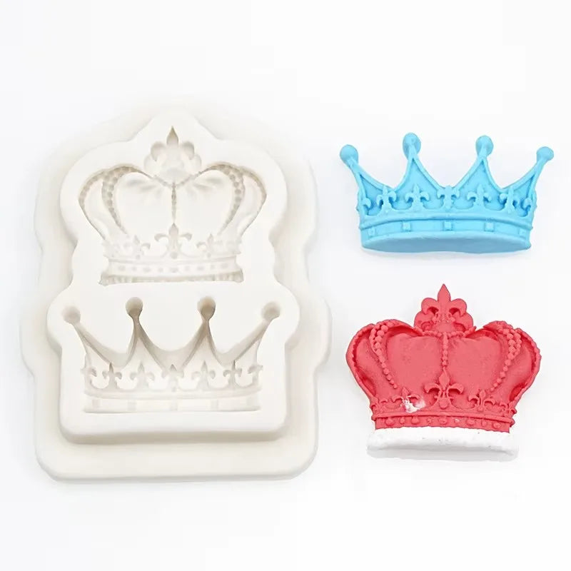 3D Crown Princess Silicone Mold – Fondant, Candy & Resin Silicone Baking Mold Axl Random Color