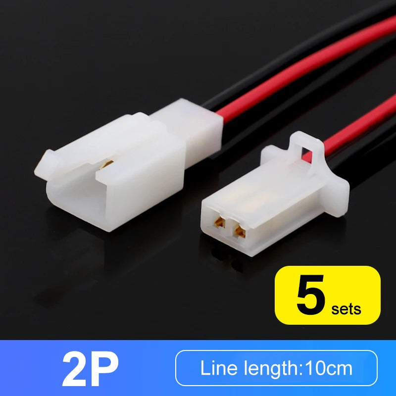 2.8mm Automotive Connector Kit – 5 Sets Male & Female Terminals Automotive Connector Kit Axl 5sets 2P with line
