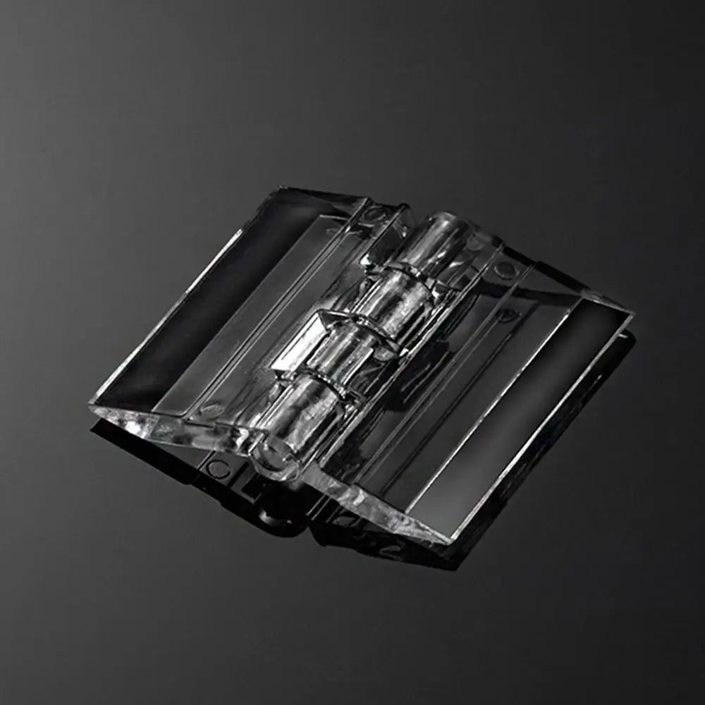 Clear Acrylic Folding Hinges 270° | 10 Pcs DIY Cabinet Hardware Acrylic Folding Hinges Axl