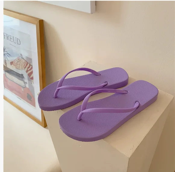 Women's Lightweight EVA Flip-Flops – Non-Slip Casual Slippers Flip-Flop Slippers Axl PURPLE 40