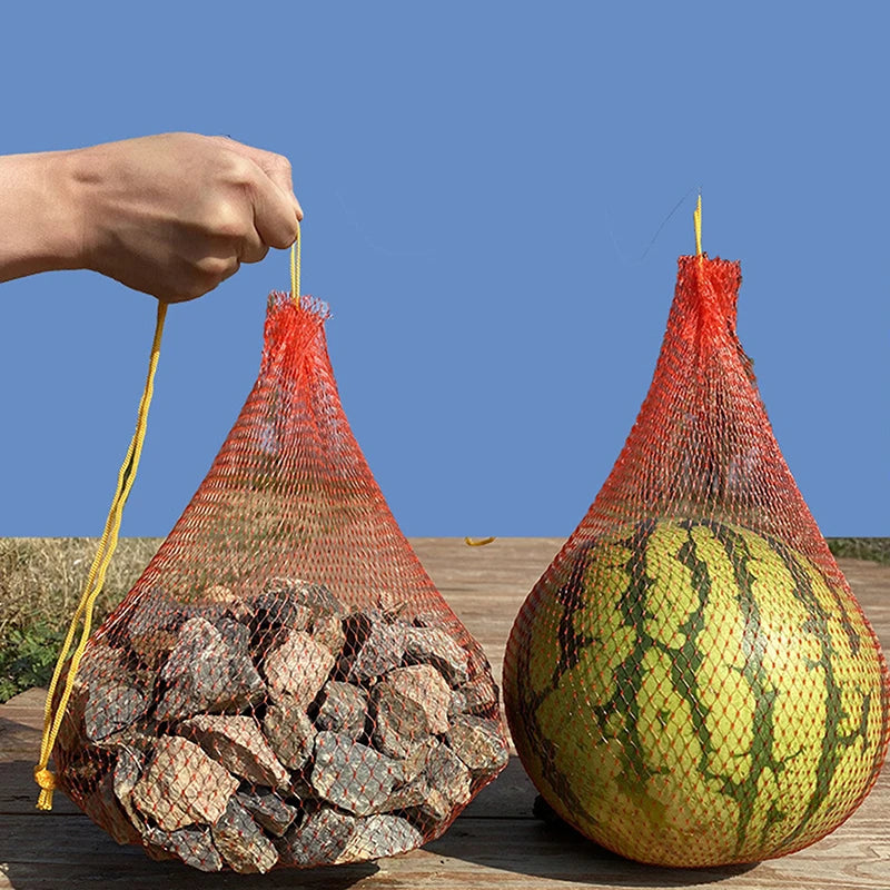 100 Pcs Hanging Garden Mesh Net Bags – Melon & Vegetable Support Garden Mesh Net Bags Axl