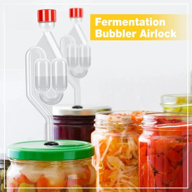 S-Shape Bubble Airlock – BPA-Free Fermentation Bottle Stopper Fermentation Airlock Axl