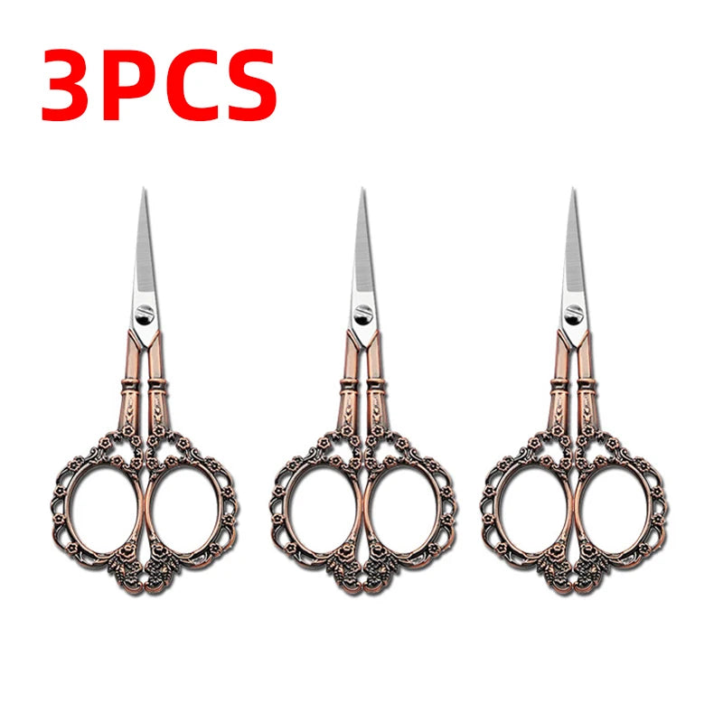 Vintage Stainless Steel Tailor Scissors – Sewing & Embroidery Tailor Scissors Axl Red copper 3pcs