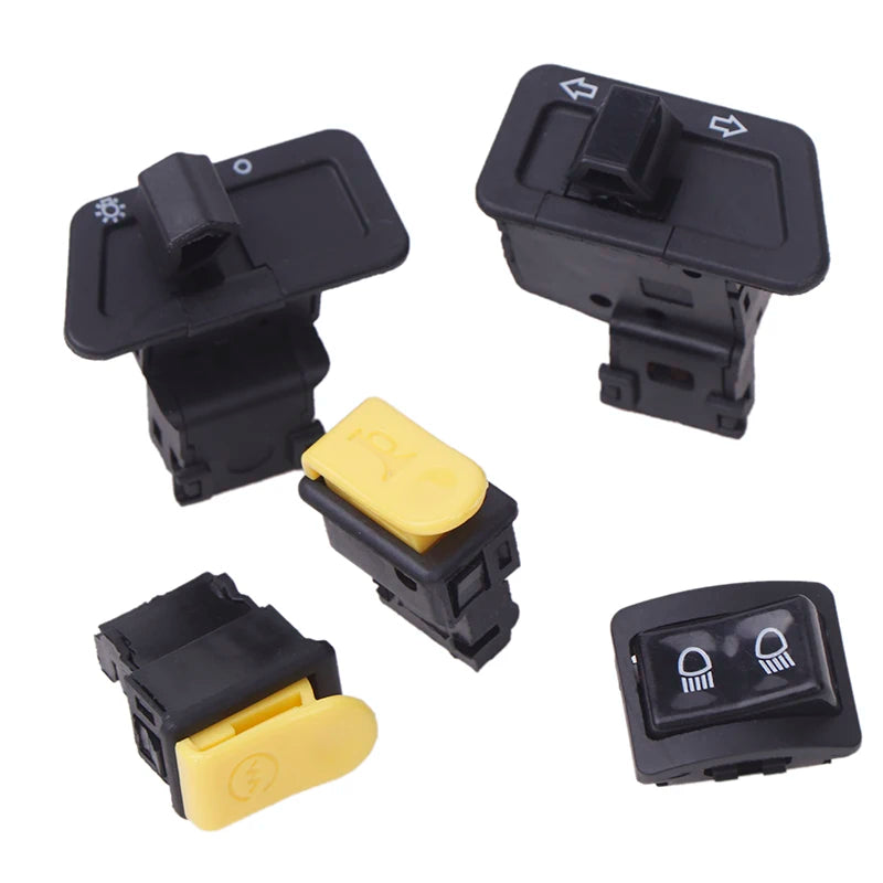 5-Pc Motorcycle Switch Set – Horn, Light, Turn Signal & Starter Motorcycle Switch Set Axl