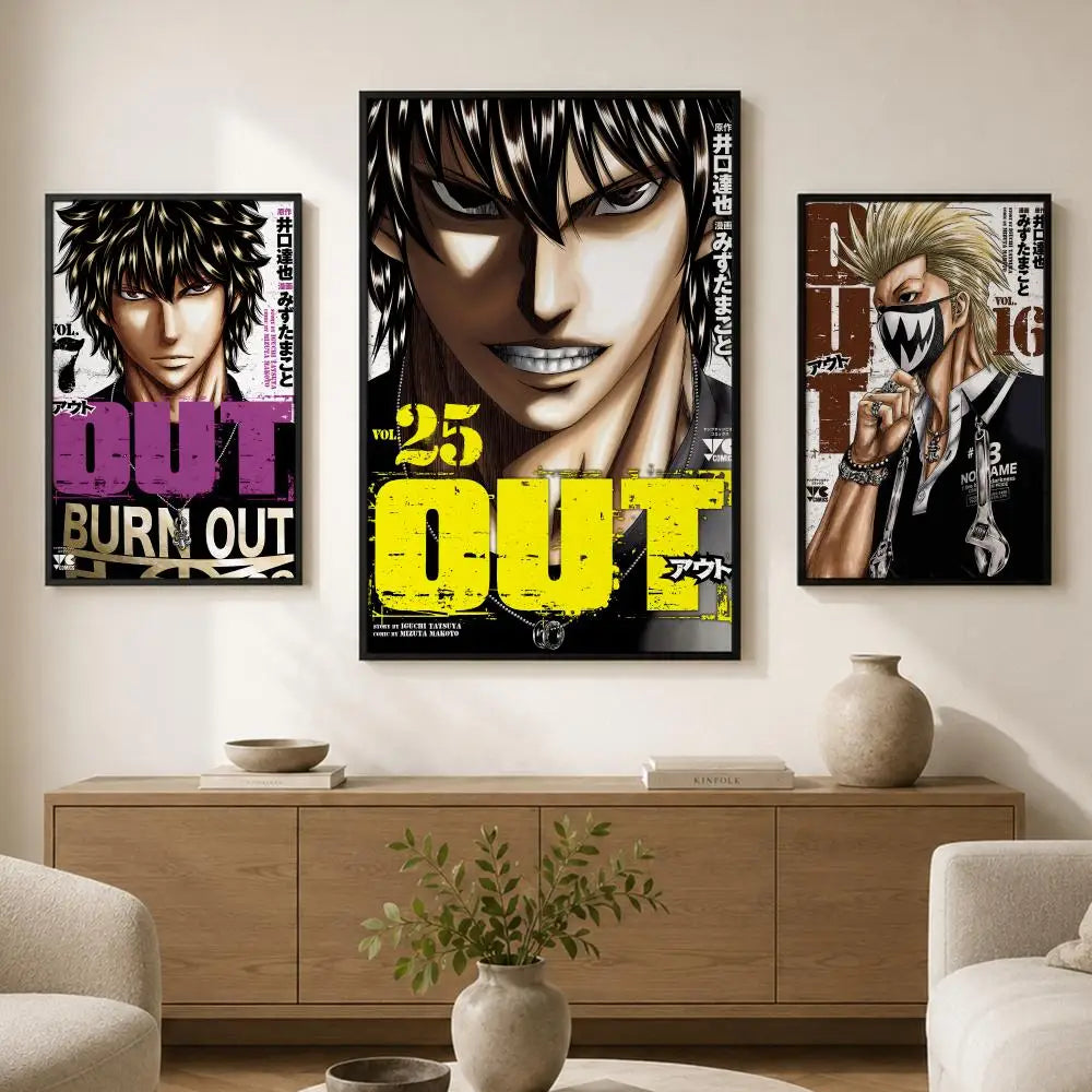 Waterproof Self-Adhesive Wall Poster – HD Modern Art Print Decorative Wall Poster Axl