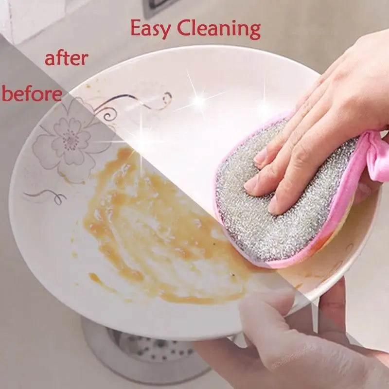 Double-Sided Dishwashing Sponge Pads 5 or 10 Pack Dishwashing Sponge Set Axl