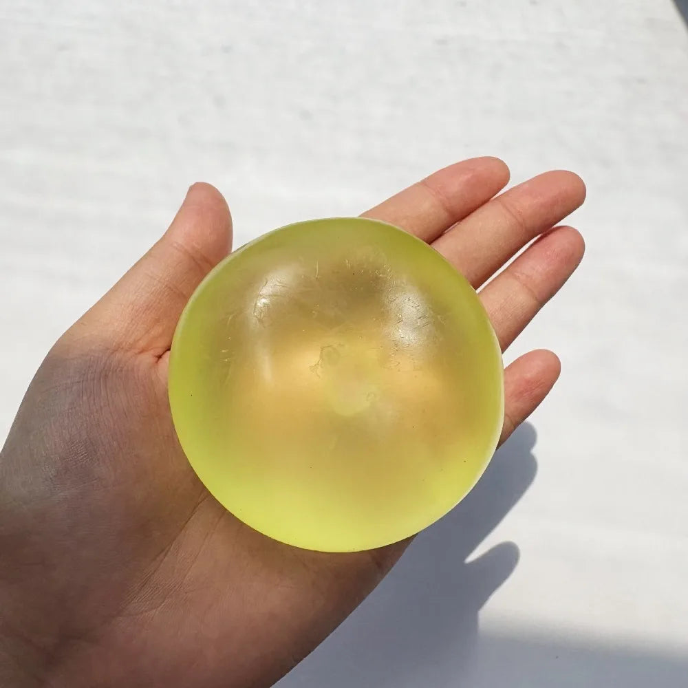Soft Sensory Fidget Squeeze Ball – Slow Rebound Stress Toy Fidget Squeeze Toy Axl Yellow