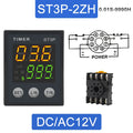 LCD Digital Programmable Time Relay ST3P 12V/24V/220V + Socket Programmable Time Relay Axl ST3P-2ZH 12V