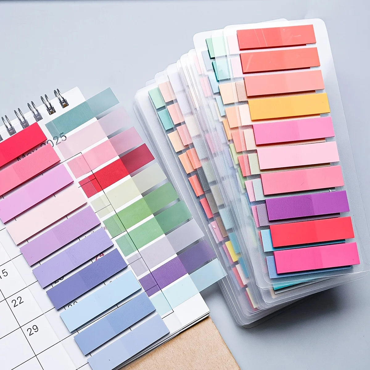 5000 Morandi Color Index Tabs – Transparent PET Sticky Notes Index Tab Sticky Notes Axl