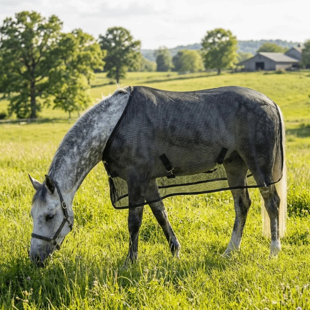 Breathable Horse Fly Sheet – Adjustable Mosquito Proof Vest Horse Fly Sheet Axl