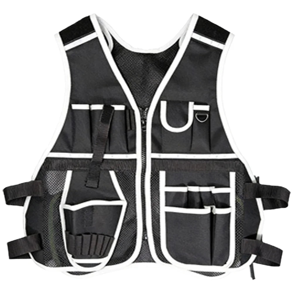 Multi-Pocket Tool Vest for Electricians & Carpenters | Work Vest Work Tool Vest Axl white China Mainland