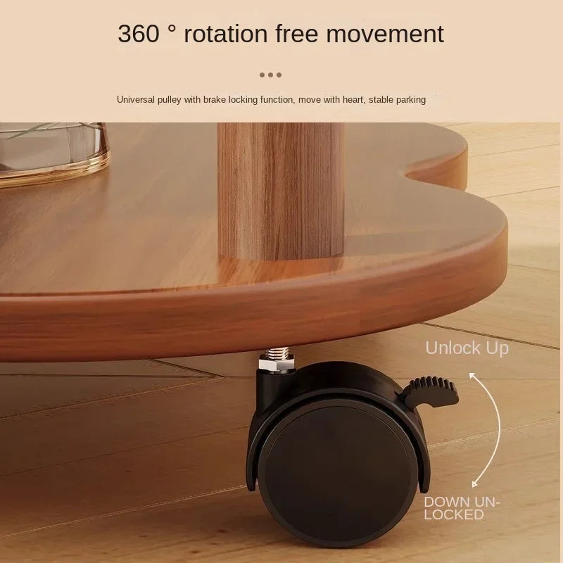 Round Wooden Side Table – Minimalist Coffee & Bedside Table Wooden Side Table Axl
