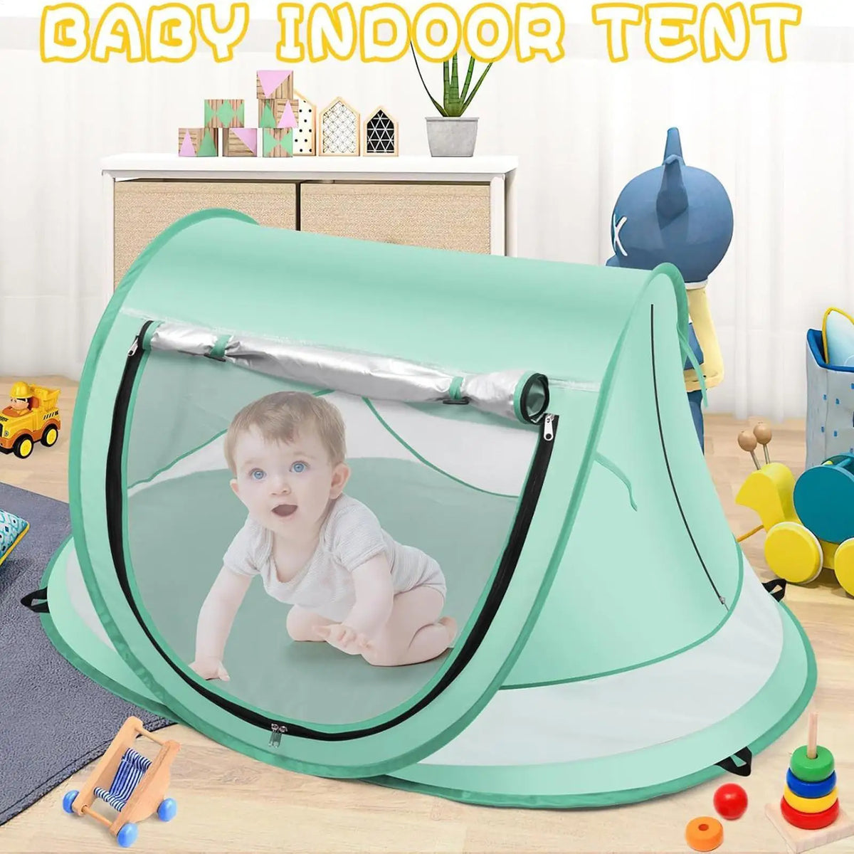 Kids Pop-Up Beach Tent UPF 50+ UV Shade Dome for Toddlers Kids Pop-Up Tent Axl
