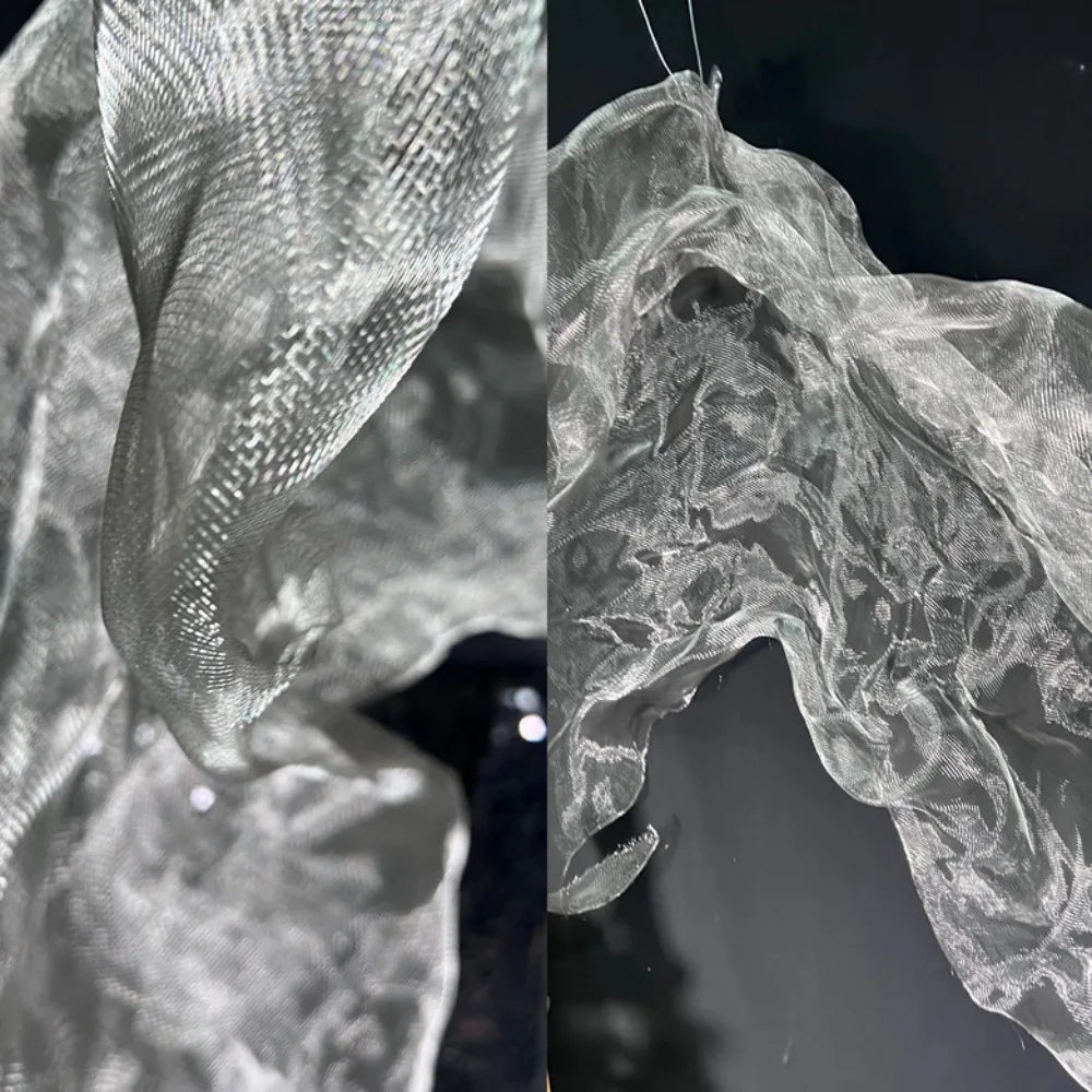 Shapeable Wire Mesh Organza Fabric – DIY Cloud Decoration Decorative Craft Fabric Axl