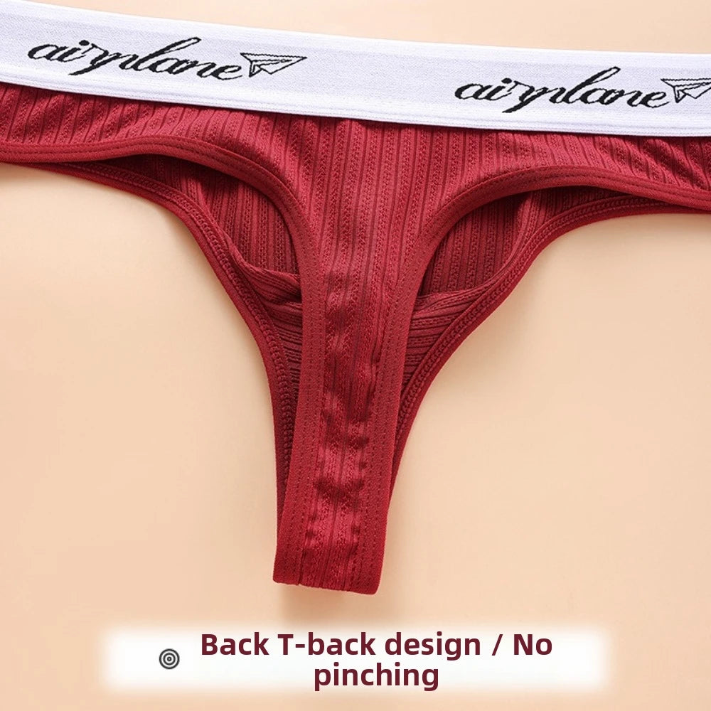 Men's Low Waist T-Back Thong Briefs – Breathable Polyester Men's Thong Briefs Axl