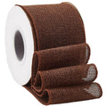 Burlap Wired Ribbon 2.5" Wide – Rustic Brown, 9.95 Yards/Roll Craft Wired Ribbon Axl AECH04-17773