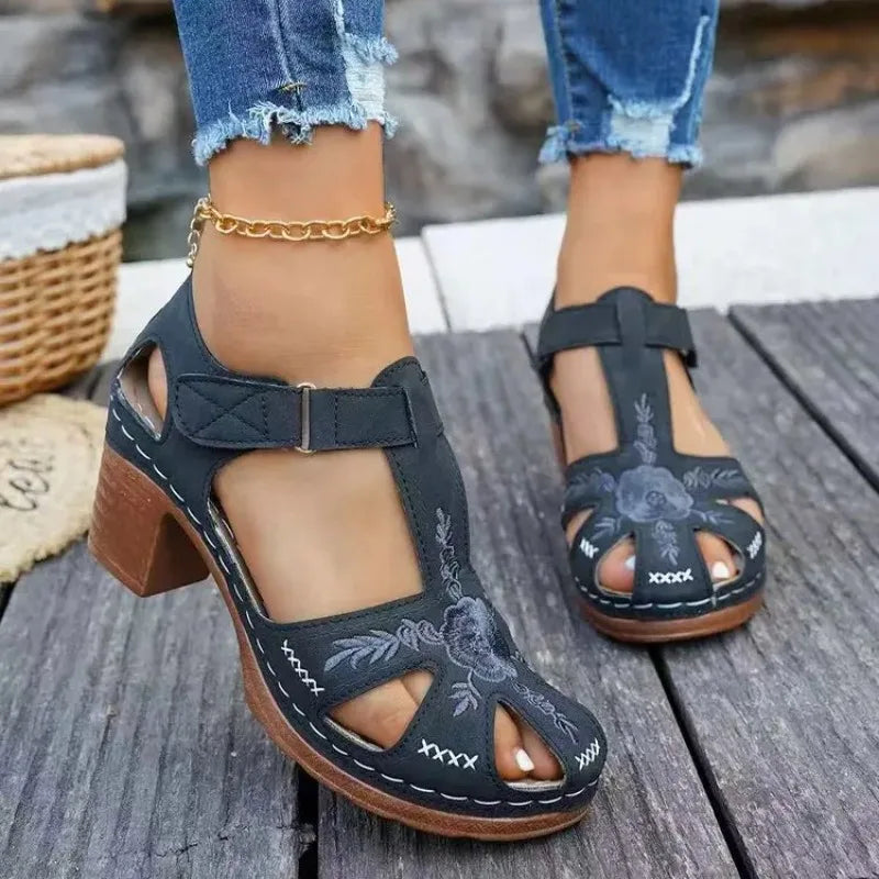 Women's Open-Toe High Heel Sandals – Elegant Roman Style High Heel Sandals Axl